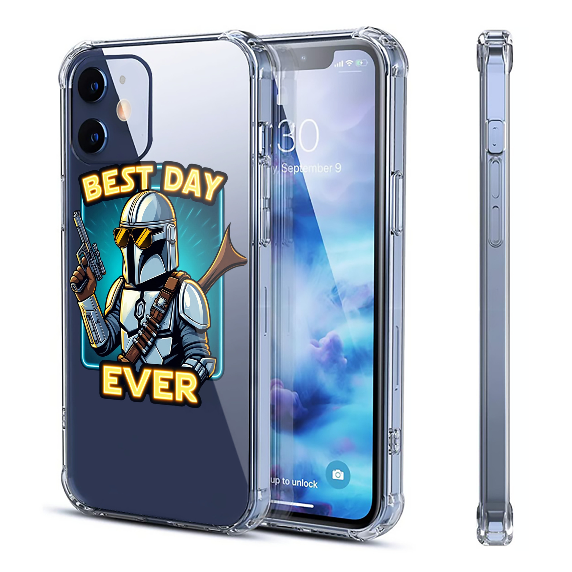（画像用） スター・ウォーズ Star Wars 【iPhone 12シリーズ対応】透明スマホケース（クリアソフトケース）